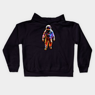 The Astronaut's Timeless Journey Space Kids Hoodie